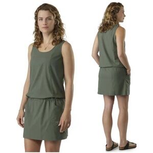 Arc’teryx Women’s Contenta Dress Sleeveless Dropped Waist Lightweight Green XL